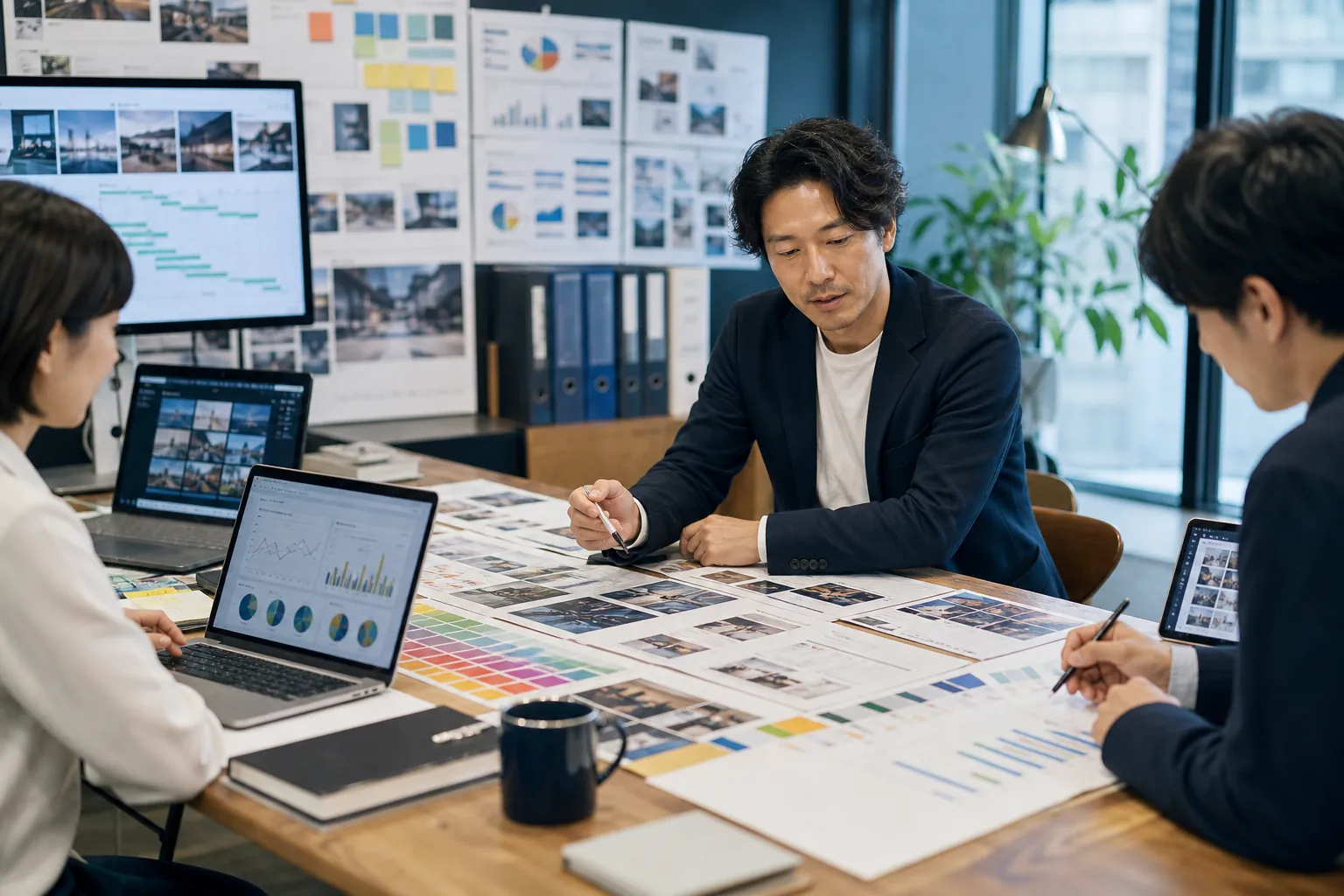 制作資産と広告運用体制の承継を確認するクリエイティブチーム